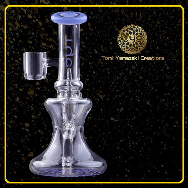 Buy 14 Inch Glass Smoking Pipe Big Recycle With Percolator at wholesale prices