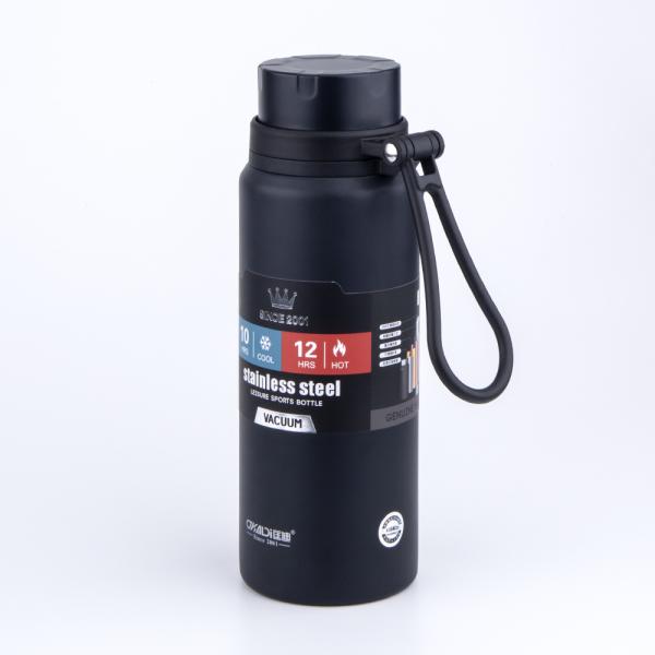 Vacuum insulated coffee bottle 650ml/22oz Thermos bottles Stainless steel keep hot&cold drink metal water flask