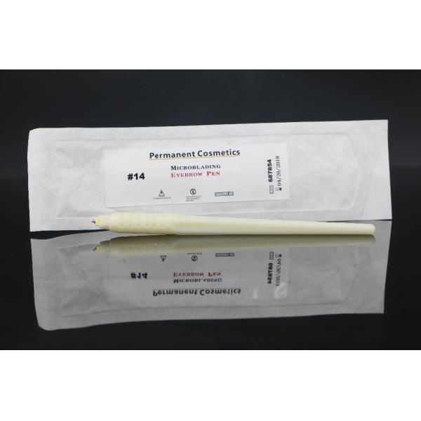 White Microblading Disposable Eyebrow Pen For Training / Permanent Makeup