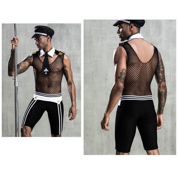 Porn Men Underwear Sexy Uniform Cosplay Lingerie Set Hot Erotic Costumes