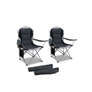 600D Polyester Outdoor Padded Chair , Padded Folding Camping Chairs