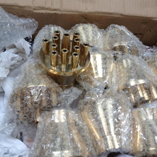 Brass Concertrating Shooting Fountain Jet Nozzle 55m3/h DN40