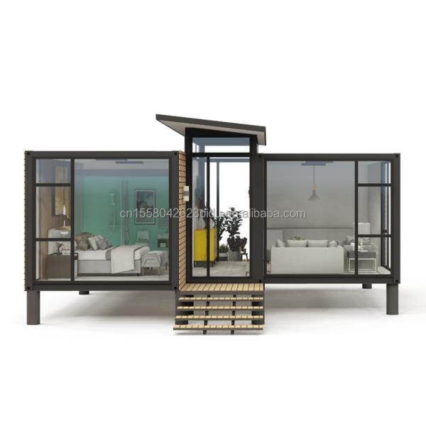 Modern Design Garden Container Steel Structure Wooden House Family Housing