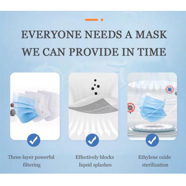 ANTI POLLUTION FACE MASK 3 PLY DISPOSABLE SURGICAL MASK 3PLY FACE MASK