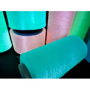 Fluorescent Glow Up Yarn Luminous Polyester Yarn 150D Polyester Glowing Yarn