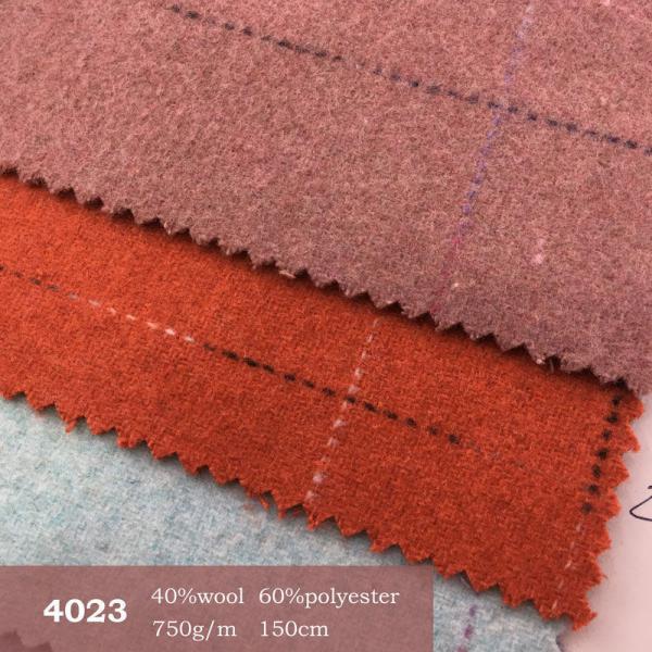 58 inch Red Plaid Tweed Fabric / 800gsm Wool Tweed Upholstery Fabric