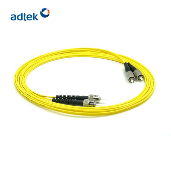 ST/UPC-ST/UPC Single Mode Fiber Patch Cord Duplex 9/125um Good Repeatability