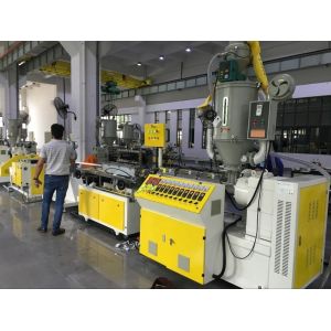One Feed Plastic Profile Extrusion Machine with Double-screw