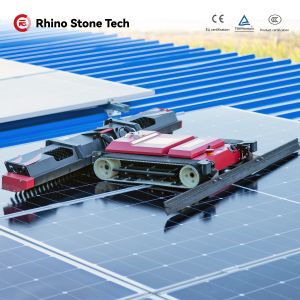 Remote Controlled PV Module Cleaner Solar Cleaning Equipment Maintenance Robot