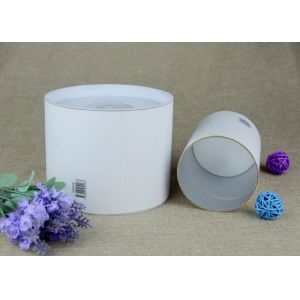 Customised Movable Plastic Lid CMYK Printing Kraft Paper Tube Packaging ,