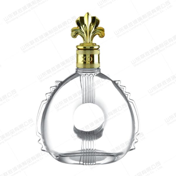 Accptable OEM/ODM Custom Clear Glass Bottle for Liquor Wine Whisky Vodka Spirit Clear