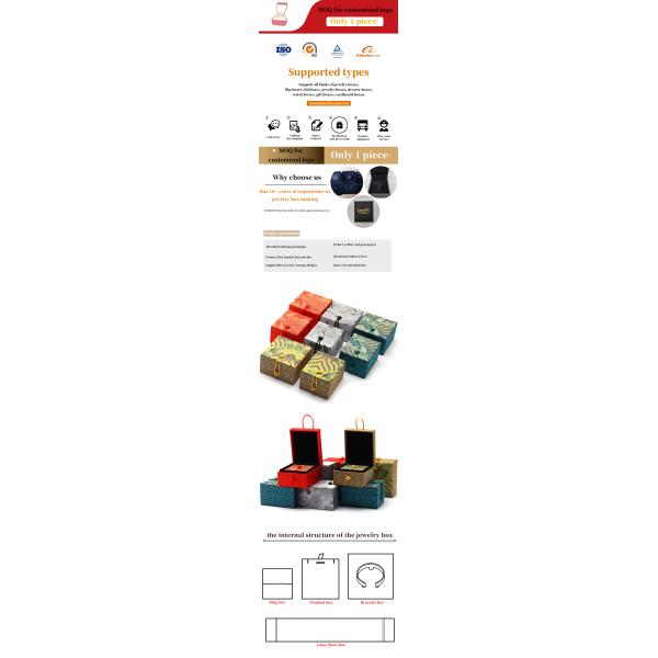 Jewelry Packaging Box for Bracelet Style Classic Necklace Pendant Storage Box 11*11*6.5cm