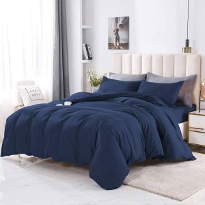 All-Season Solid Pattern King Size Microfiber Hotel Bedding Sets at Reador for