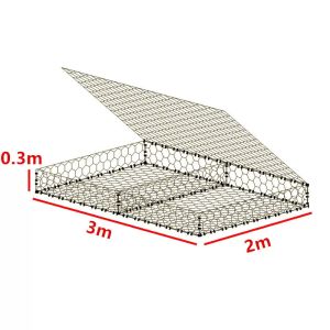 2.2mm Flood Control 60x80 Woven Gabion Baskets