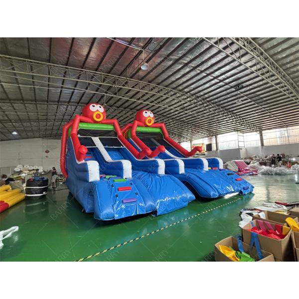 Sea World Theme Octopus Inflatable Pool Slide，Inflatable Slide For Pool Backyard