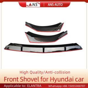 PVC Front Bumper Lip Splitter , Hyundai Elantra Front Spoiler Car
