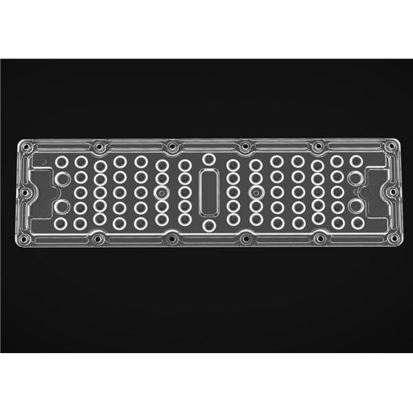 Rectangular Type High Power LED Lens , 60 Degree LED High Bay Light Lens With