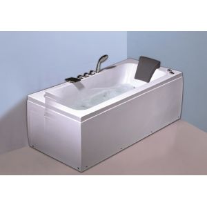 6 Big Water Jets Bubble Bath Jetted Tub , Heated Whirlpool Tub With SS Frame