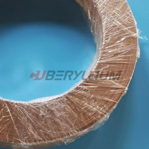 Quality Standard Tolerance Beryllium Copper Strips C1720R 0.35mmt X 38mmw for sale