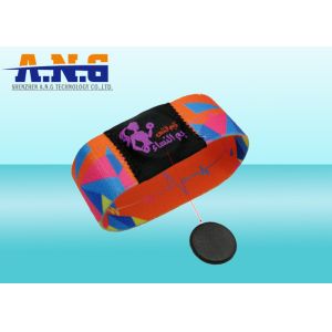 1k Printing elastic fabric rfid wristband bracelet for waterpark