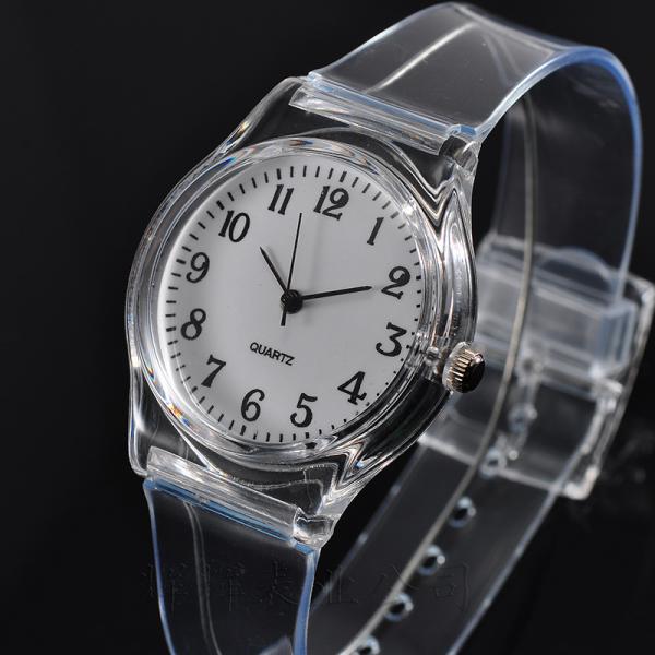 Plastic Sport Watch Transparent Strap 40mm Dial ODM Available