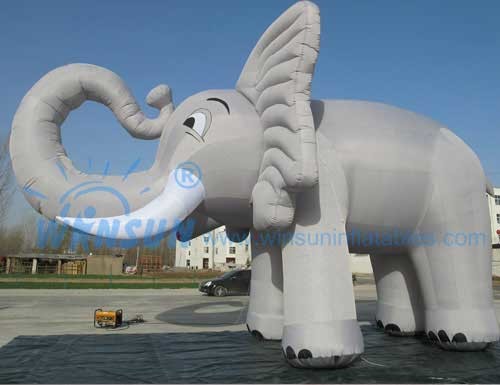 Fire Retardant Inflatable Elephant , PVC Inflatable Advertising Products