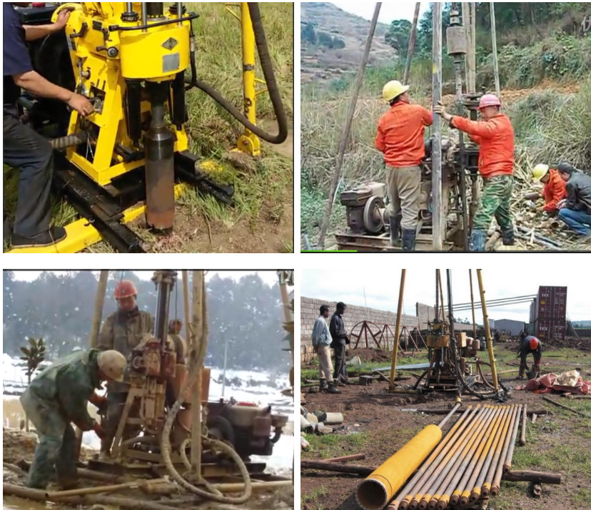 Small XY-1A Rotary Drilling Machine In Mining Diesel Engine Power