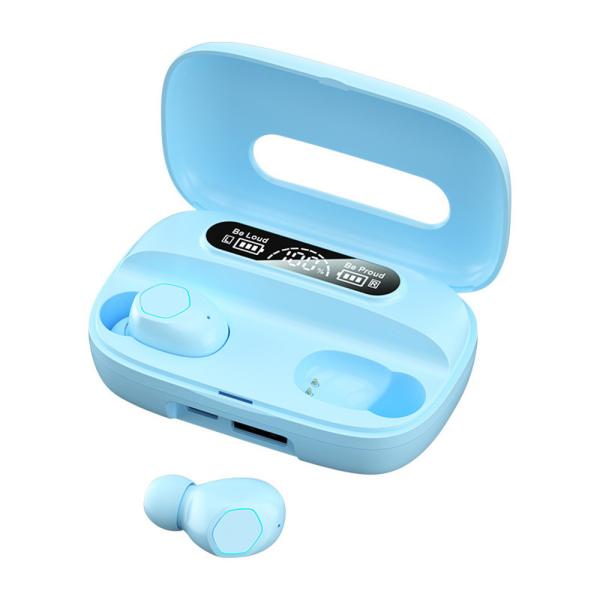 Bluetooth 5.1 Earphone Supports A2DP/AVRDP/HFP Protocols Earphones 40mAh Charging Case 500mAh F10 Dynamic Drive for Business & Sport