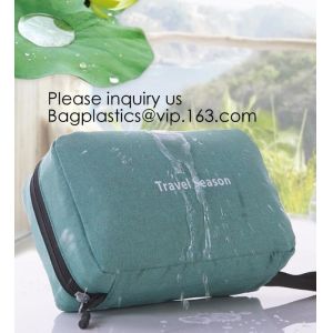 Travel Handy Canvas polyester Men Toiletry Bag Travel Makeup Cosmetic Organizer