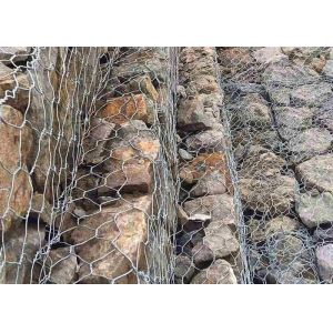 Gabion Basket Hexagonal Woven Wire Mesh For Stone Loading For Bank Slopes Protection Road Paving