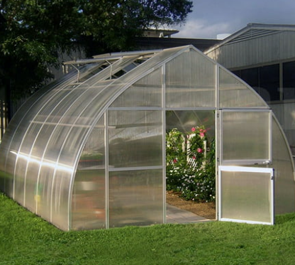 3*6*2m Aluminum Polycarbonate Sheet Greenhouse Single Span
