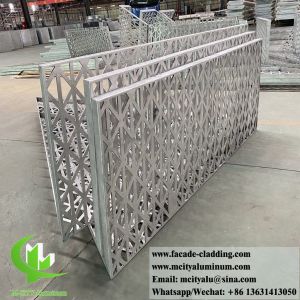 Solid aluminium cladding with perforation patterns any diameters can be punched