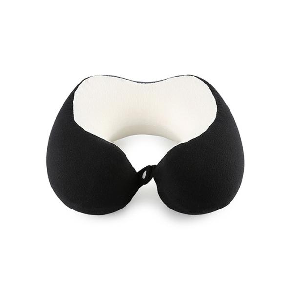 Black Travel Neck Pillow Scientifically Proven Super Soft Memory Form Neck