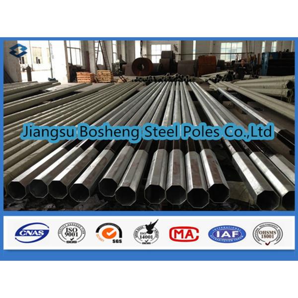 Buy 9m 30ft Hot Dip Galvanized and Bitumen Painted 69kv Electric Steel Pole at wholesale prices