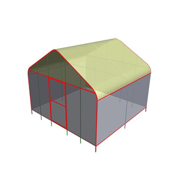 Portable Backyard Small Outdoor Greenhouse Heavy Duty Small Polytunnel With PVC Covering