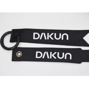 Microfiber Leather Key Lanyard OEKO Engraved Leather Keychain