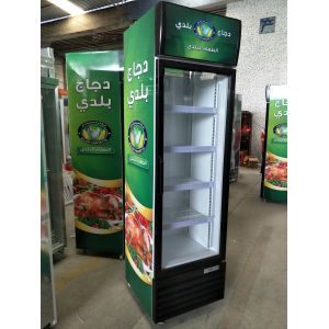 Swing Door Commercial Beverage Fridge Cold Drink Single Glass Door Cooler
