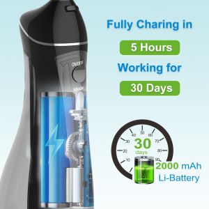 CE Rechargeable Dental Care Water Flosser Electric Tooth Punch with IPX7