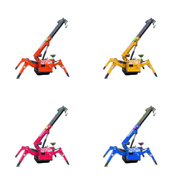 Telescopic Boom Mini Spider Crane With Electric And Diesel Power