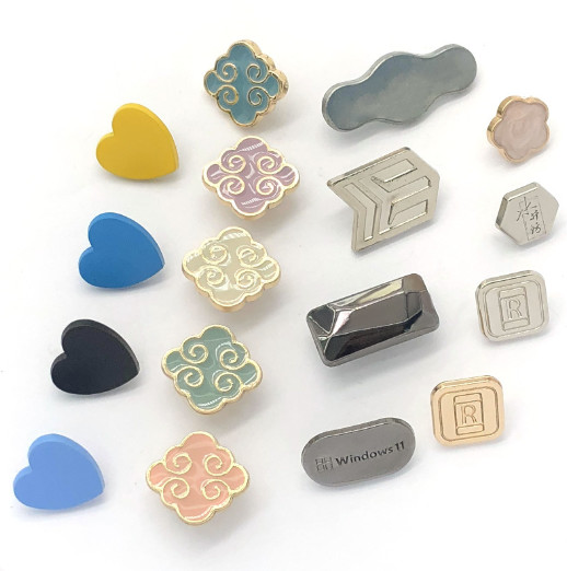 top grade 2023 zinc alloy round square gold plated button metal snap button sample free