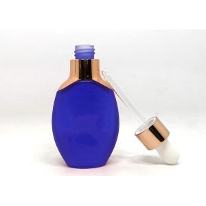 Empty Essential Oil Packaging 1 Oz Custom Color Frost Serum Bottle With Dropper