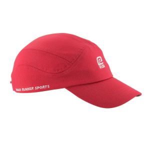 Red Polyester Mesh Personalised Running Cap Breathable Embroidery Logo