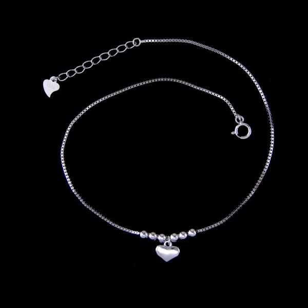 Buy Customized Sterling Silver Friendship Bracelet / Elegant White Gold Ankle Bracelet at wholesale prices