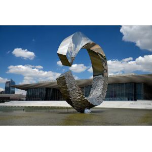 500cm Large Outdoor Metal Sculptures Abstract For Building Decoration