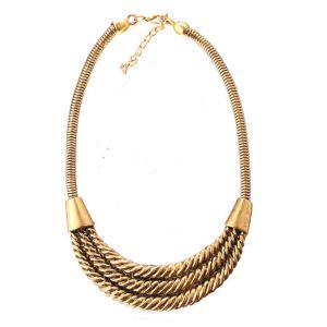 China Hot fashion trend _ exaggerated three zinc alloy necklace on sale