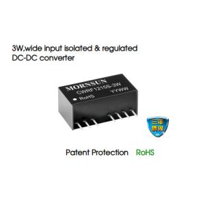 Wide Input Automotive DC DC Converter 18VDC 3W Isolated Regulated
