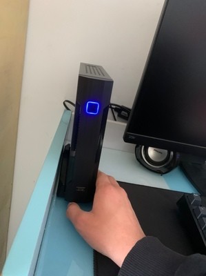 Buy Black 196mm Length VESA Supported Thin PC Cabinet at wholesale prices