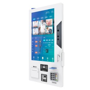 32inch touch screen kiosk with thermal printer passport scanner atm cash machine