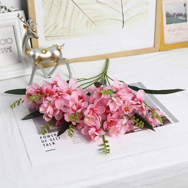 High-End Fragrant Snow Flowers Artificial Bouquets Wedding Table Hotel Home Decor Flower Arrangement Ornaments for Photography