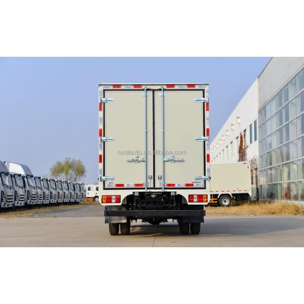 Factory Supply Small Lorry Truck 4X2 Mini JMC Box Cargo Truck Single Row 129HP 3.7M Light Van Cargo Truck